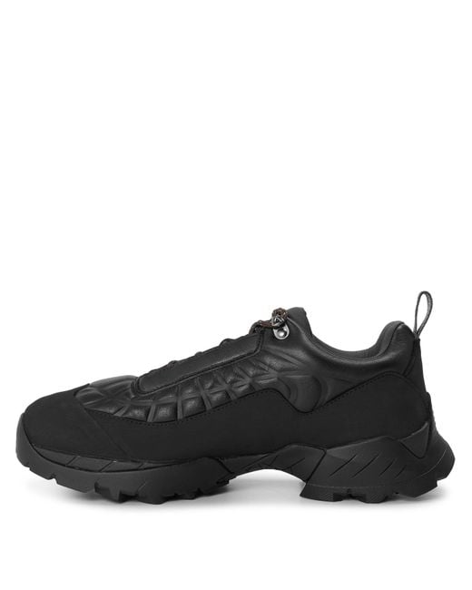Roa Black Katharina Skeletal Non Waterproof Walking Shoes for men
