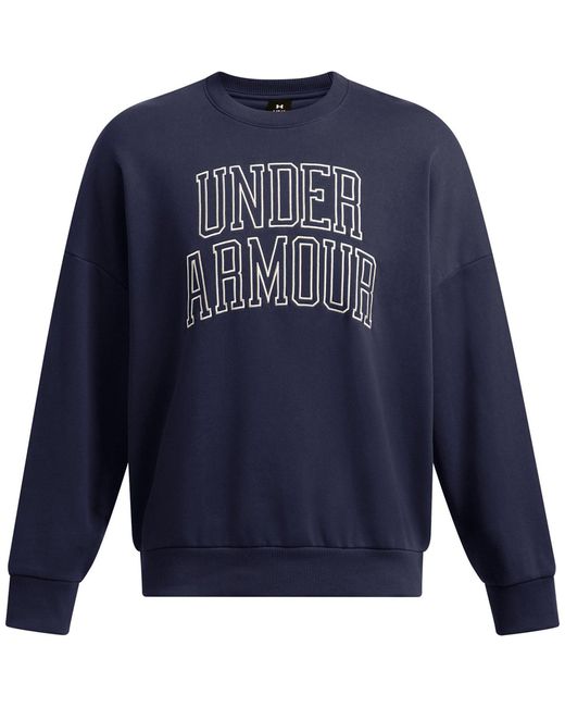 Under Armour Blue Icon Crew Sweatshirt for men