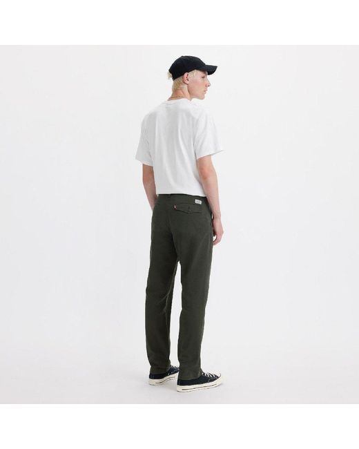 Levi's Gray Authentic Straight Washed Chinos for men