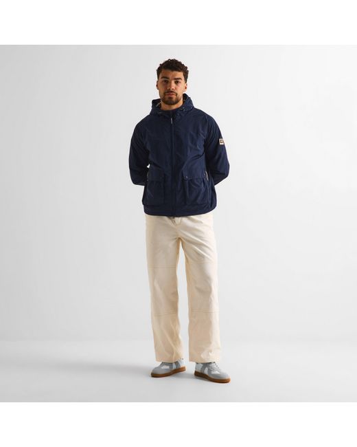 Aquascutum Blue Rain Anorak Jacket for men