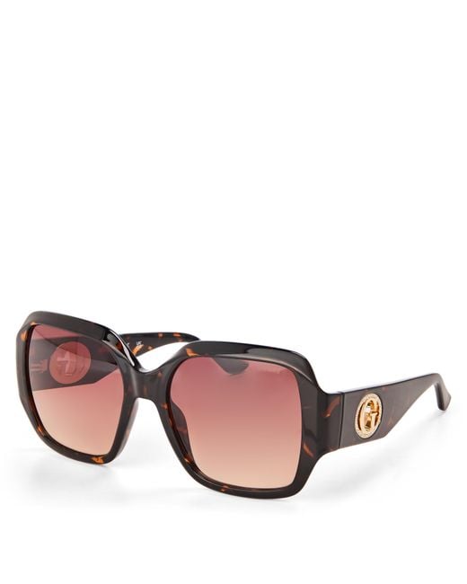 Guess Brown Square Sunglasses