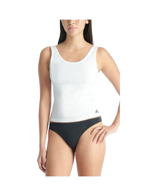 Adidas Black Low Rise Thong 3Pk