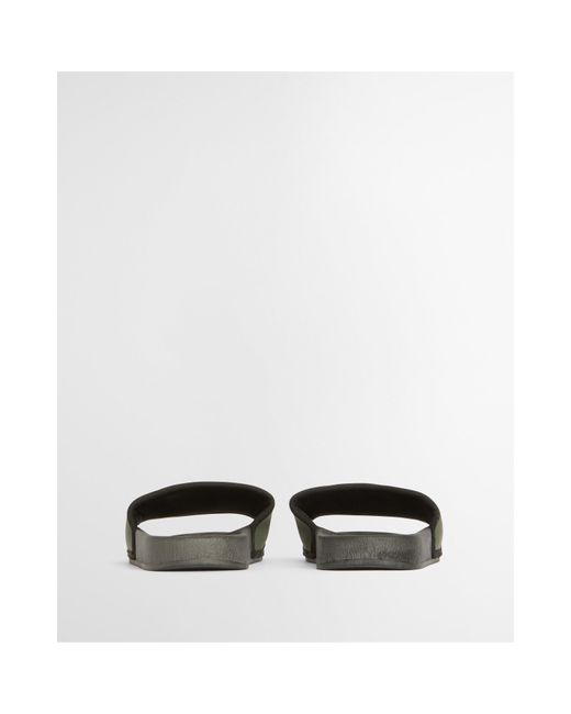 Barbour Green Cresswell Sliders for men