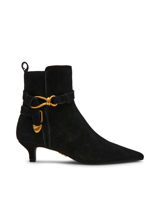Steve Madden Black Roller Ankle Heeled Boots
