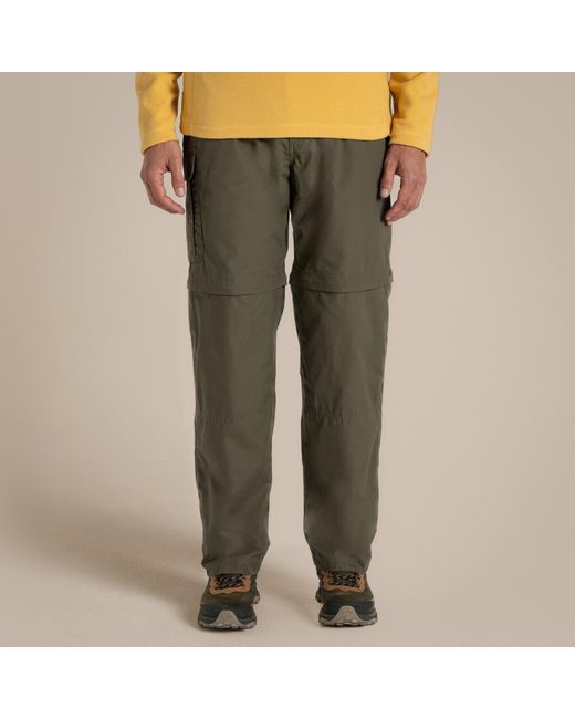 Craghoppers Gray Kiwi Convertible Water-Repellent Trousers for men
