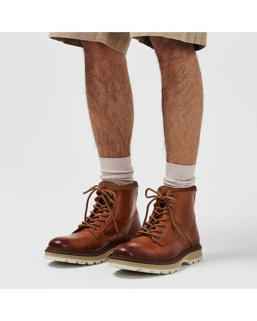 Firetrap Brown Ralf Hiker Rugged Boot for men