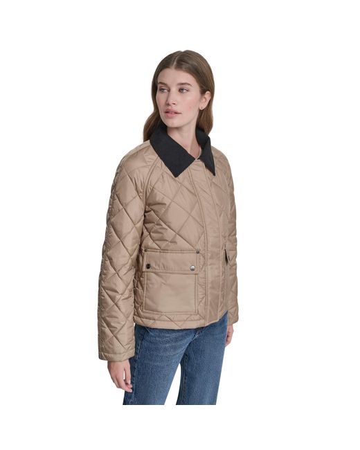 DKNY Blue Quilted Jacket