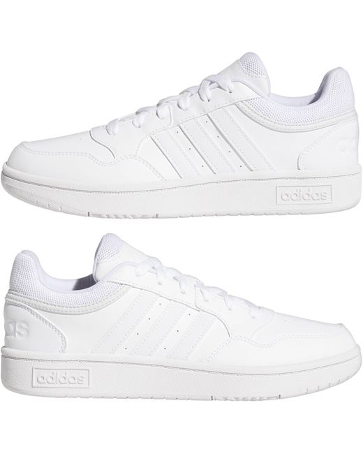 Adidas White Hoops 3.0 Ladies Trainers