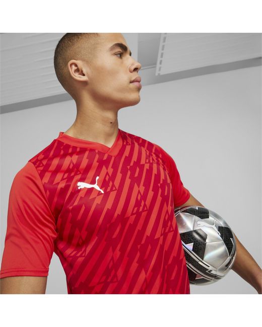 PUMA Red Short-Sleeve Performance T-Shirt for men