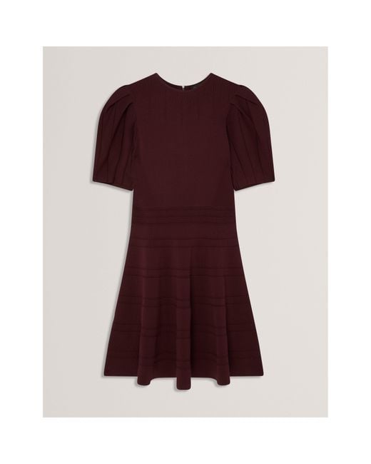 Ted Baker Red Knitted Jumper Dress