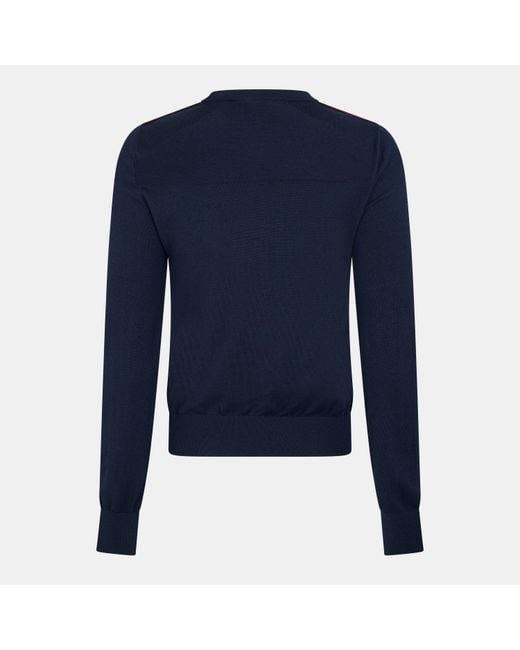 Fusalp Blue Ottavia Crew Neck Jumper