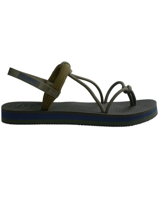 Havaianas Black Cosmo Osaka Star Flip Flops