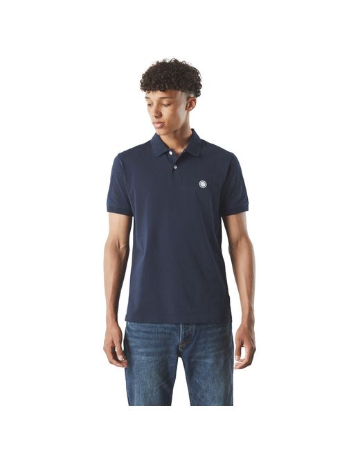 Pretty Green Blue Pretty Jerry Jersey Polo Shirt for men