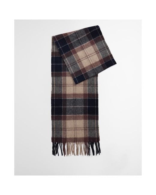 Barbour Gray Tartan Scarf