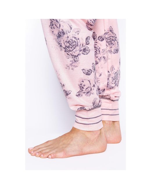Pj Salvage Pink Cuffed Pants