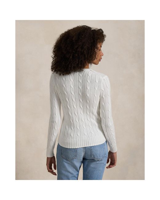 Polo Ralph Lauren Gray Cable-Knit Jumper