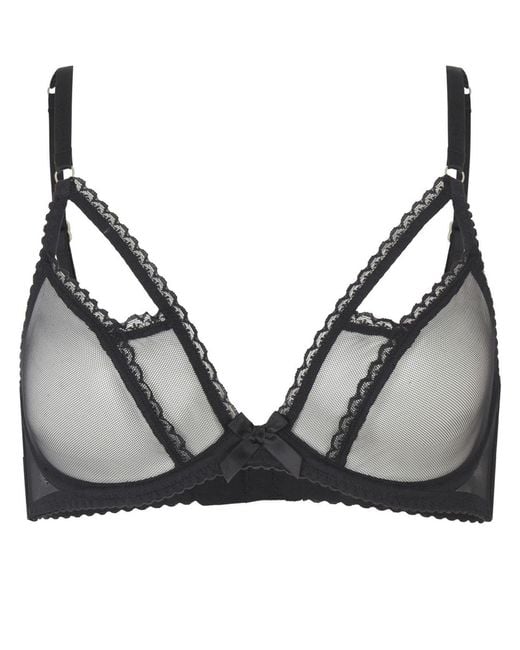 Agent Provocateur Black Fia Plunge Underwired Bra