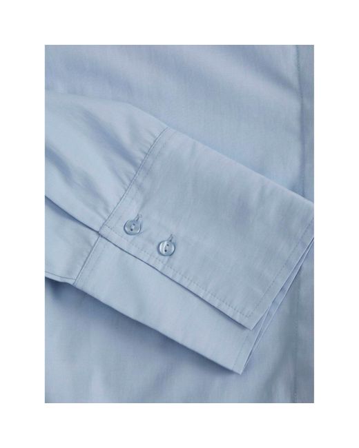 JJXX Blue Caro Poplin Relaxed Shirt Ladies