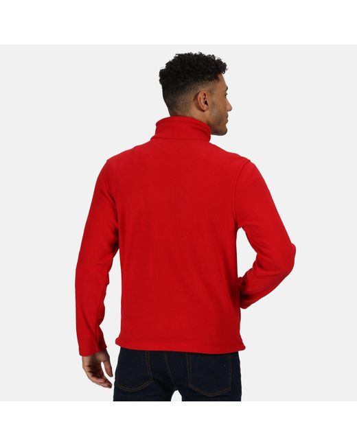 Regatta Red Micro Full-Zip Fleece for men