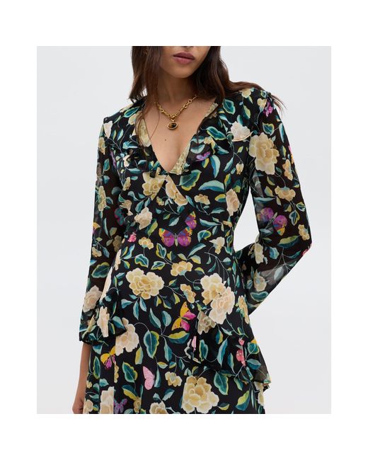 Rixo Green Cedar Boho Dress