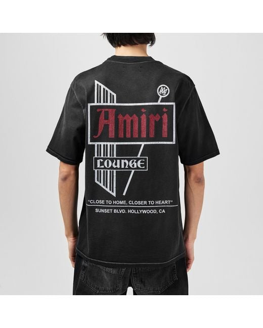 Amiri Black Vintage Lounge T-Shirt for men