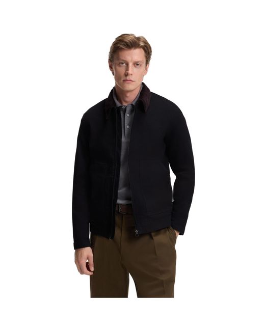 Boss Black Hbb Double Breasted Cotton Long Sleeve Denim Jacket for men