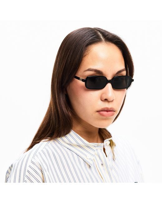 Miu Miu Brown Rectangle Sunglasses