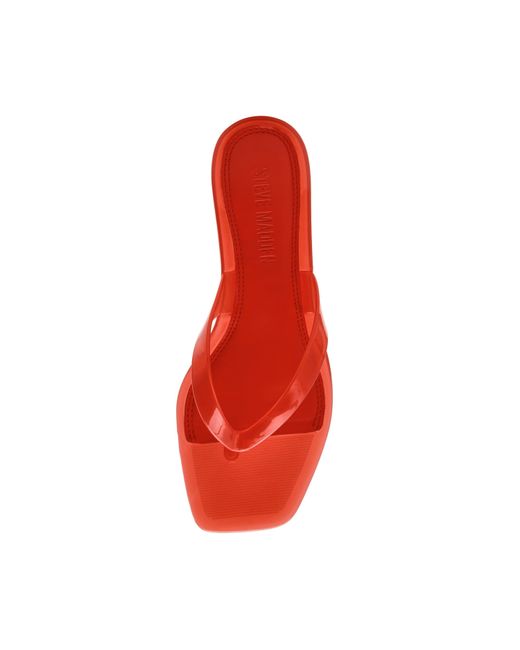 Steve Madden Red Flip Flops