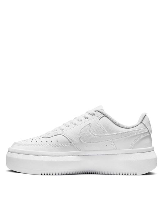 Nike White Court Vision Alta Leather Trainers