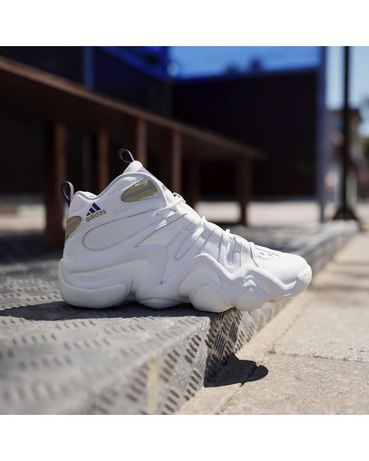Adidas White Crazy Basketball Trainers for men