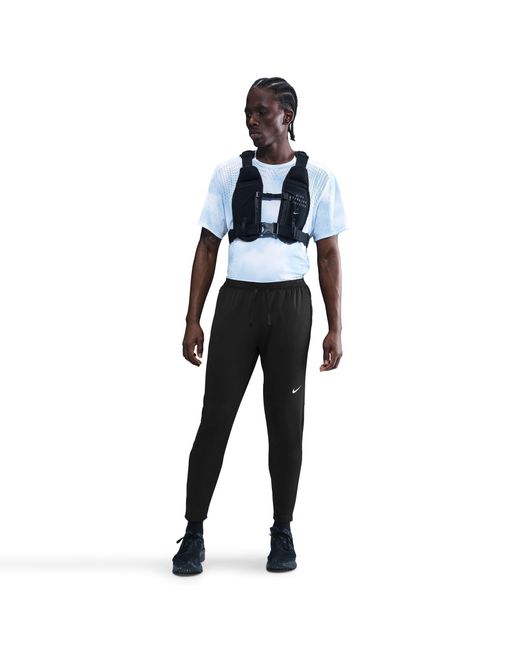 Nike Black Stride Knit Performance Tracksuit Bottoms for men