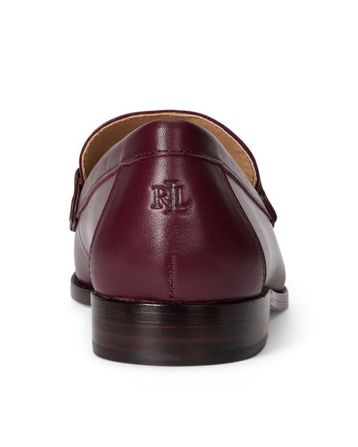 Ralph Lauren Red Tasha Loafers