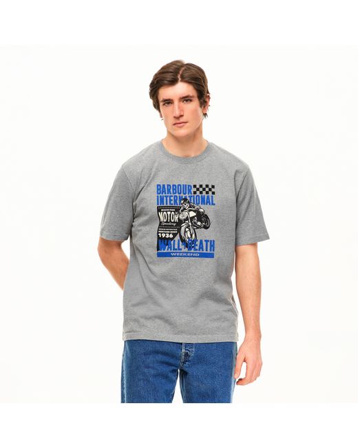 Barbour Gray B.Intl Weekender T-Shirt for men