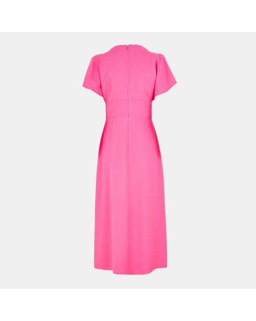 Boss Pink Dawinga Slim Fit Long Length Dress