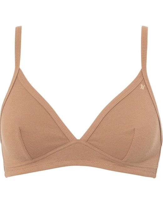 Nudea Brown Easy Does It Bralette Organic Cotton