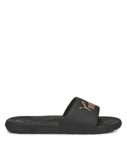 PUMA Black Cool Cat Pool Sliders