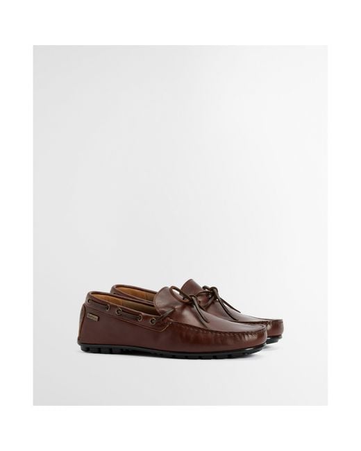 Barbour Brown Courage Driving Shoes for men