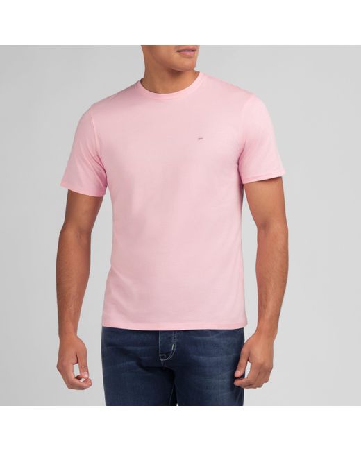 Eden Park Pink Light Pima Cotton T-Shirt for men