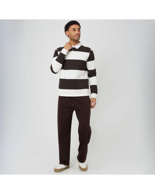 Brave Soul Multicolor Long Sleeve Rugby Polo Shirt for men