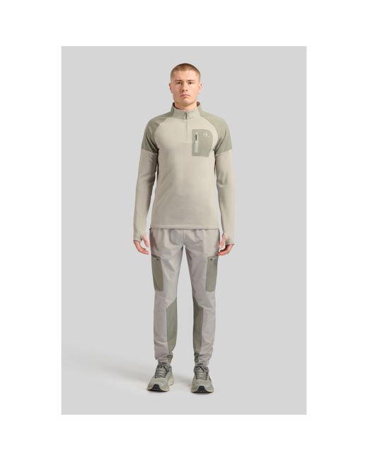 ALTRYN Gray Closed Hem Poly Joggers for men