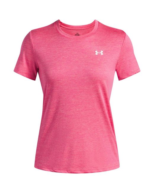 Under Armour Pink Tech Twist Short Sleeve