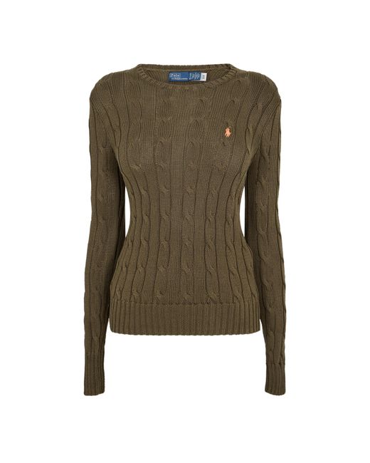 Polo Ralph Lauren Green Cable-Knit Jumper