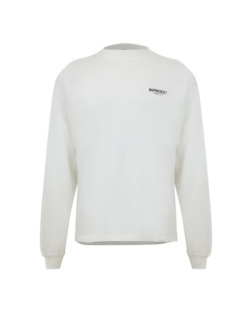 Represent White Owners Club Long Sleeve T-Shirt for men