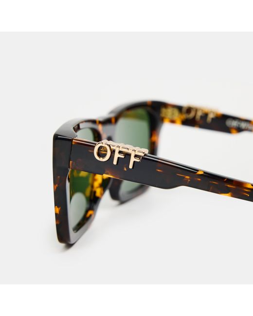 Off-White c/o Virgil Abloh Green Square Uv-Protective Sunglasses