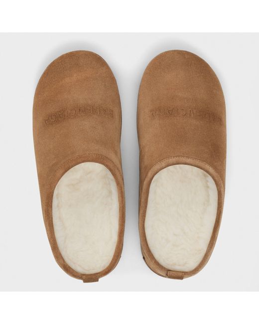 Balenciaga Brown Alaska Platform Mule Slippers