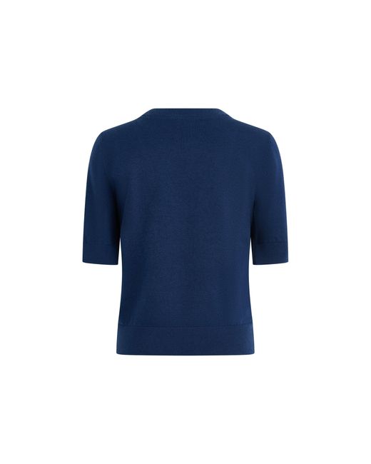 DKNY Blue Nk Lace Trim Ld64