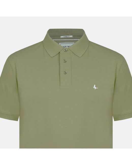 Jack Wills Green Aldgrove Classic Polo for men