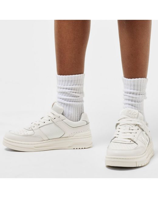 Mallet White Clayton Low-Top Trainers