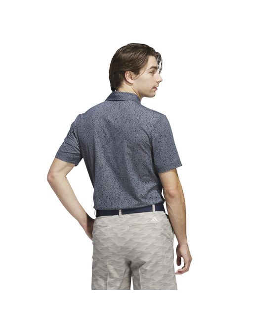 Adidas Gray Short-Sleeve Performance Polo Shirt for men