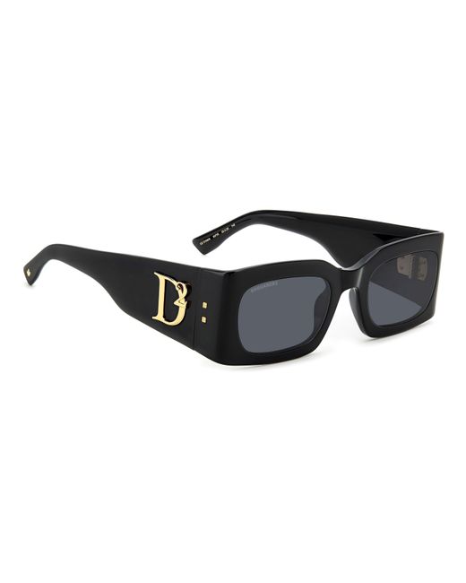 DSquared² Black Round Sunglasses